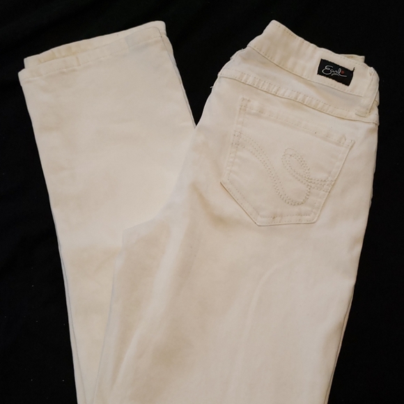 Earl Jeans Denim - Earl Jeans, White, Size 6, Straight Leg